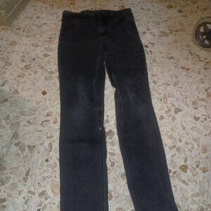 Old Navy High-Rise Straight Jeans SZ 8 Black